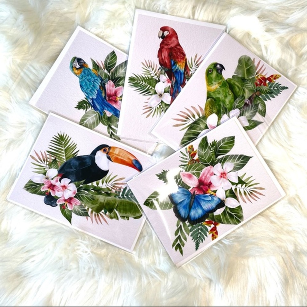 Set of Five “Amazonia Series” Elegant Greeting Cards & Luxury Envelopes - Picture 14 of 15